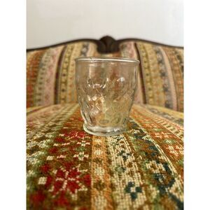 Anchor Hocking Clear Bubble‎ Glass Juice tumbler Marked on base 3.25" T